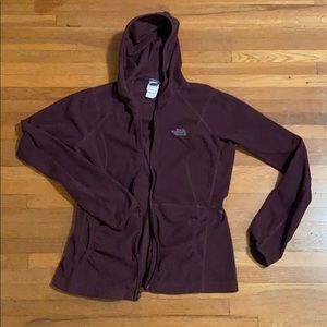 Purple light north face jacket